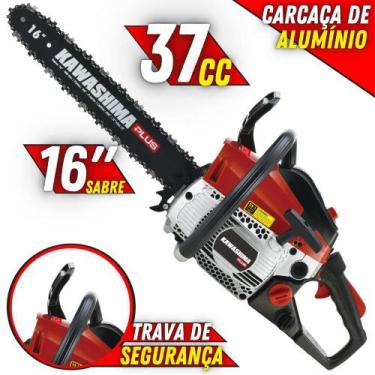 Imagem de Motosserra Kawashima KCS380P À Gasolina 37,2cc 2 Tempos Com Carcaça de