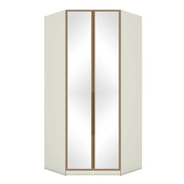 Imagem de Armário de Canto Closet 2 Portas com Espelhos New Predileto Areia Jequ