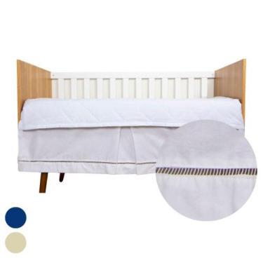 Imagem de Saia Para Berço de 02 Lados Ponto Palito Menina Menino 01 Peça - Maria