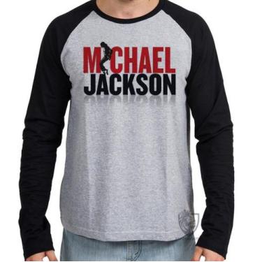 Imagem de Camiseta Manga Longa blusa Michael Jackson rei pop - Empório Dutra, M 