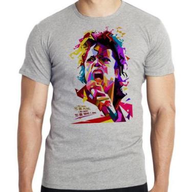 Imagem de Camiseta Michael Jackson colorido Blusa criança infantil juvenil adult