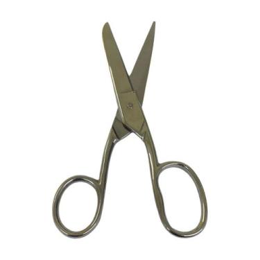 Imagem de Tesoura Cromada 3D Profissional Multiuso Em Aço Inox 17,6 cm - Origina