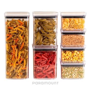 Imagem de Kit Potes Herméticos Empilháveis com 7 Peças Paramount