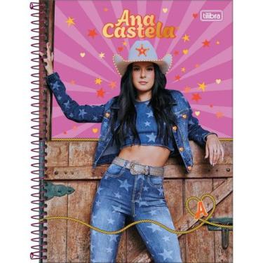 Imagem de Caderno Espiral Capa Dura Connect Ana Castela 80 Folhas Tilibra, Pink