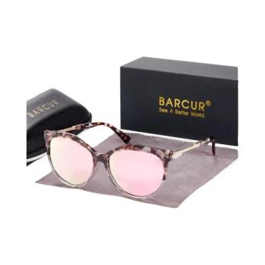 Imagem de Óculos de Sol BARCUR - Formato Gatinho Redondo com Lentes Polarizadas,