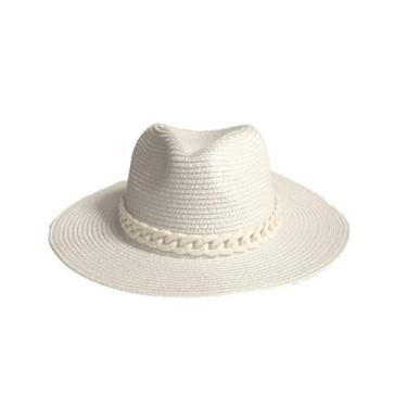 Imagem de Chapéu Fedora De Nylon Feminino Com Detalhe De Corrente - Bogu By Siss