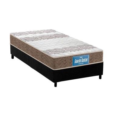 Imagem de Cama Box Solteiro: Colchão Ortopédico Probel D33/Ep Anatômico Double Face + Base Black(88X188)