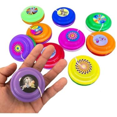 Imagem de Conjunto com 50 Brinquedinhos Mini Brinquedo Plástico Nacional Kit para Lembrancinhas Mimos Prendas Sacolinha Surpresa Festas (50 Ioios)