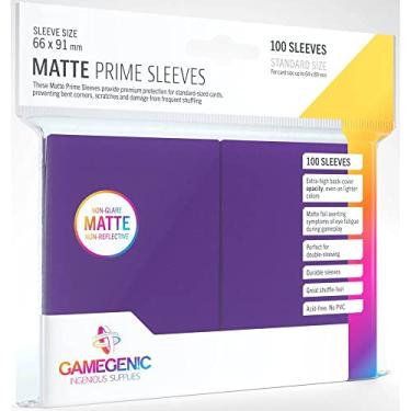 Imagem de Gamegenic: Matte Prime Sleeves, Galápagos Jogos (Roxo)