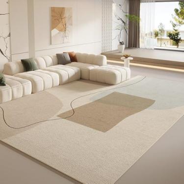Imagem de Tapete moderno simples para casa, grande área, cobertura total, sofá, mesa de centro, cobertor, decoração de quarto, tapete de chão, F, 97, 120 x 200 cm