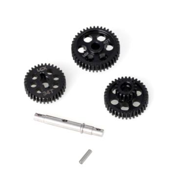 Imagem de LCX Racing 1/18th RC Crawler Car Hard Steel Transmission Gear Set Gearbox Gears for Axial UTB18 Capra Unlimited Trail Buggy, Upgrades Parts Accessories