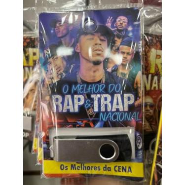 Imagem de Pen Drive com Músicas Gravadas, Pendrive Gravado Diversos Gêneros O MELHOR DO RAP E TRAP NACIONAL