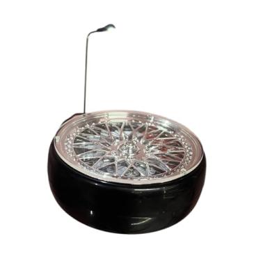 Imagem de simhoa 1:64 modelo de veículo expositor colecionável 360 graus decorativo pneu plataforma giratória modelo de carro cena, para carro diorama, Vermelho