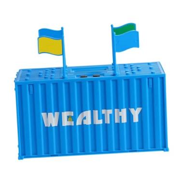 Imagem de simhoa Cofrinho digital para contagem de dinheiro, jarra de moedas leve, máquina contadora para crianças, Dólar Azul