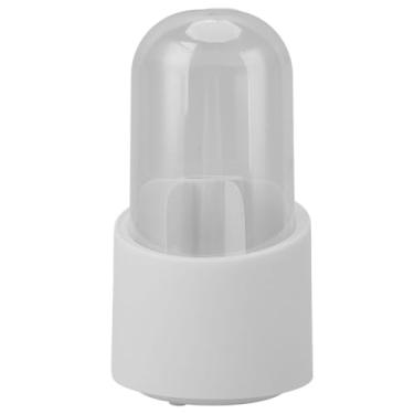 Imagem de Suporte Giratório de Maquiagem B 360 Com Tampa C, Recipiente de Armazenamento de Pincéis de 8 Unidades, Pincéis de Maquiagem Com 7 Slots, e (Branco)