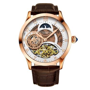 Imagem de Relógio Masculino Stuhrling Radiant 925 Automático 44mm, Marrom