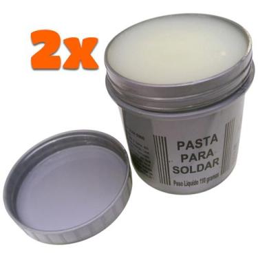 Imagem de Kit 2 Pasta para Soldar Eletrônica Componente Smd Pci Fluxo Soft