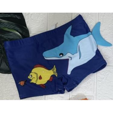 Imagem de Sunga Boxer Bebê e Infantil Proteção Solar Uv - Modella, Azul marinho,