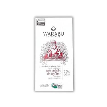 Imagem de CHOCOLATE ORGÂNICO CREMOSO VEGANO AMAZÔNICO ZERO AÇÚCAR 72% CACAU (70g)