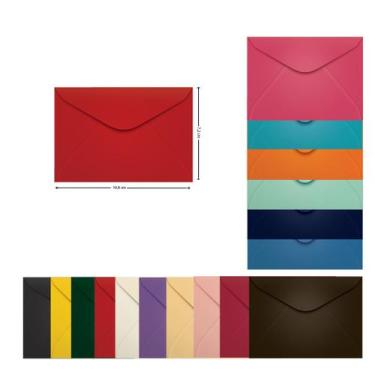 Imagem de Envelope Pequeno Corlorido 72x108 Visita 100 Unidades Scrity, Toquio