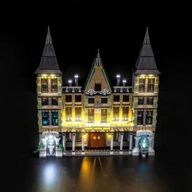 Imagem de BrickBling Luz LED compatível com Lego Malfoy Manor, kit de iluminação criativa compatível com Lego 76453 (sem modelo) (versão clássica)