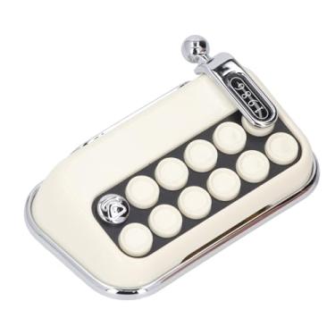 Imagem de Notificação de Estacionamento de Carros de Máquina de Escrever, Aromaterapia Decorativa Placa de Telefone para Celular Multifuncional para Carro (Bege)