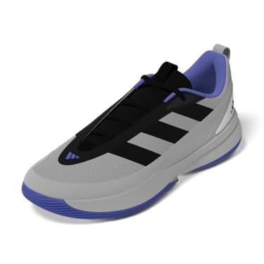 Imagem de adidas Tênis unissex adulto Front Court, Cinza/preto/azul cobalto, 13 Women/12 Men