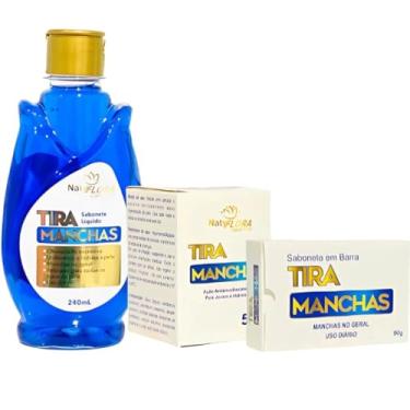Imagem de Kit Tira Manchas Natyflora com 3 Produtos - Tratamento Anti Melasma, Efeito Clareador