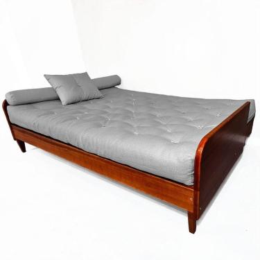 Imagem de Sofá Cama Paris Acquablock Madeira Nobre Imbuia - Cinza Linho