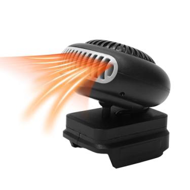 Imagem de Aquecedor de Espaço Portátil, 170W 2 Engrenagens Aquecedor de Espaço Pequeno, Ventilador de Aquecedor Elétrico Alimentado por Bateria, Aquecimento Rápido para Quarto Interno,