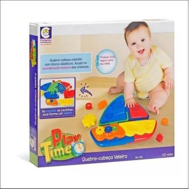 Imagem de Brinquedo Educativo Pedagogico Bebe Veleiro Play Time - Cotiplas