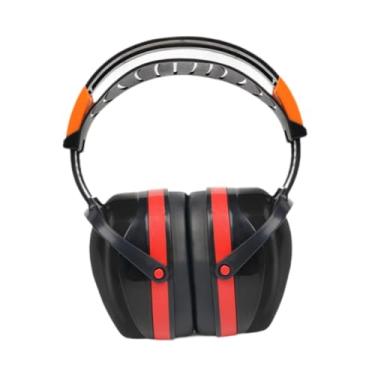 Imagem de menolana Ruído cancelamento de mufos de orelha suprimentos protetores redução de ruído fones de ouvido fones de ouvido fones de ouvido para o escritório de, Vermelho