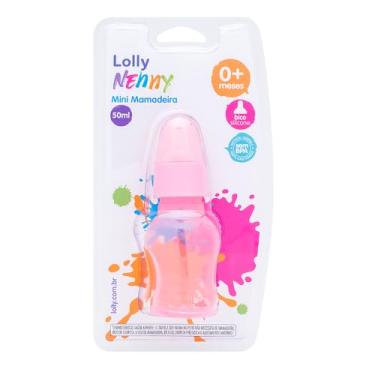 Imagem de Mini Mamadeira Tip Bico Silicone Redondo 50ml Lolly Rosa