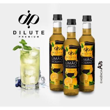 Imagem de Xarope dilute limão siciliano drinks soda italiana 500ml - Dilute Prem