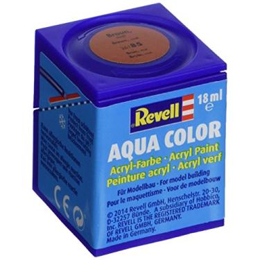 Imagem de Tinta Plastimodelismo Marrom Fosco - 18ml Revell Aqua Color REV 36185
