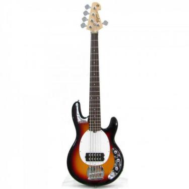 Imagem de Baixo Tagima Tbm 5 Estilo Music Man 5 Cordas Ativo Sunburst
