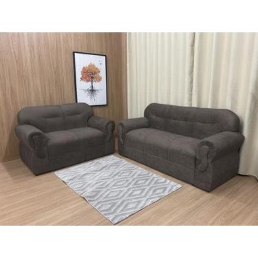 Imagem de Sofá 2 e 3 Lugares Marrom 609 Viena - Alpoim