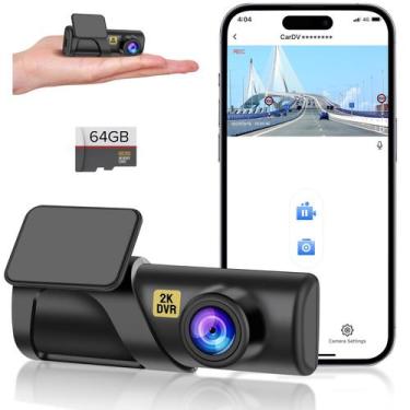 Imagem de Dash Cam Slevnyen WiFi FHD 1080P - Câmera Veicular Grande Angular 160°