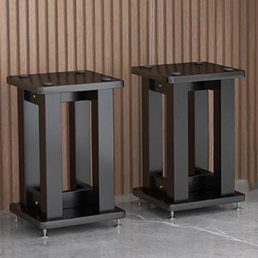 Imagem de WUHUQN Suporte de mídia, rack de áudio para roteador WiFi, suporte flutuante para componente de TV, gabinete estéreo para leitor de DVD, caixa superior para console de jogos, armário de armazenamento