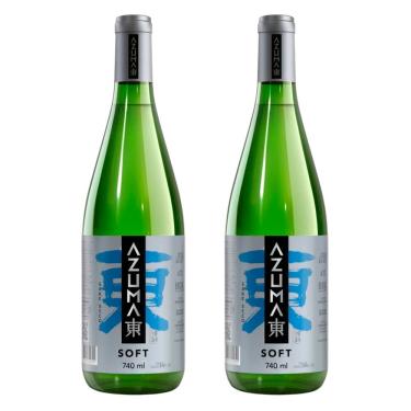 Imagem de Saquê Azuma Soft Sake Seco 740ml 2 Unidades