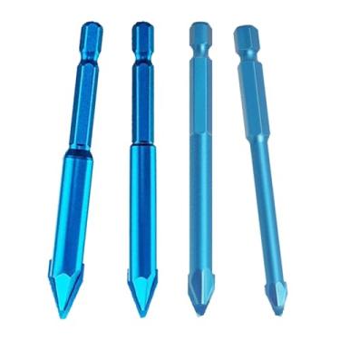 Imagem de Ｂｅｓｇａ 4x Brocas de Telha de aço Haste Sextavada Profissional para Granito de Mármore de Porcelana