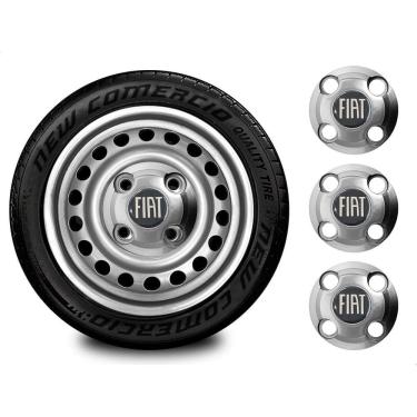 Imagem de Jogo Calotinha Centro De Roda Ferro Fiat Mobi Aro 13 14 15