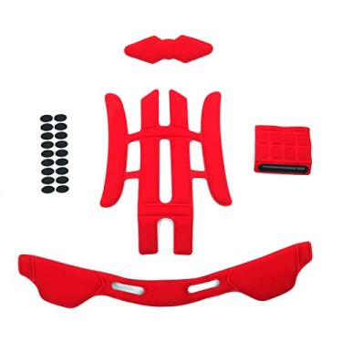 Imagem de PAXLAMB Kit de enchimento de espuma, 22 peças, forro protetor de cabeça, almofadas internas, reposição de bicicleta, tapete de almofada universal para capacetes esportivos de ciclismo, equitação