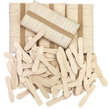 Imagem de CZWESTC 500 colheres de madeira pequenas, mini colheres descartáveis para degustação de sorvete, colher de amostra de madeira de 7,6 cm para artesanato, sobremesa, mel, bolinho (500 palitos a granel