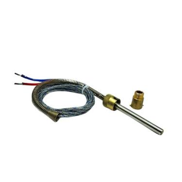 Imagem de Termopar Tipo J Ponta 8x80MM Com Baioneta e Cabo 2 Metros - Reymann