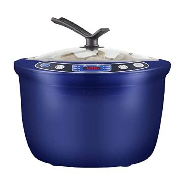 Imagem de CUTPOIY Tanque de fermentação de alho preto 6L, máquina de alho preto multifuncional comercial doméstico de grande capacidade, máquina de vinho de arroz doce totalmente automática, azul (azul)