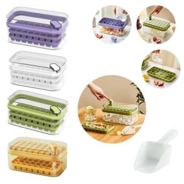 Imagem de Forma De Gelo Dupla Recipiente Com Tampa Novidade Bpa Free - Top Rio