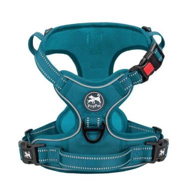 Imagem de Arnês para cães PolyPet No Pull Refletivo Ajustável Tumalo Teal M - Po
