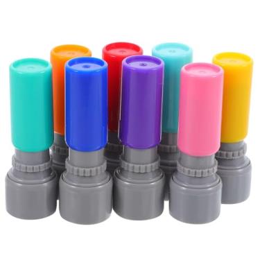 Imagem de jojofuny 8 Peças De Brinquedo Infantil Com Estojo De Carimbo Sensível À Luz Carimbos De Plástico Faça Você Mesmo Para Lembrancinhas De Festa Projetos De Sala De Aula Estimula A