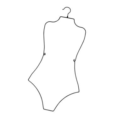 Imagem de ＫＬＫＣＭＳ Traje de banho de traje de banho exibir biquíni exibir armazenamento de banheira rack de lingerie rack para vestes de guarda -roupa de roupas de praia, Preto